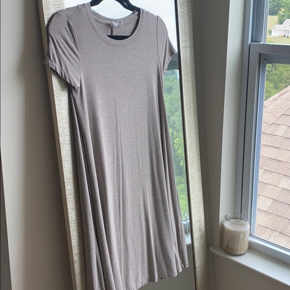 Grey T-shirt dress